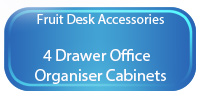 4 Drawer Office Organiser Cabinets - Fruit Colours